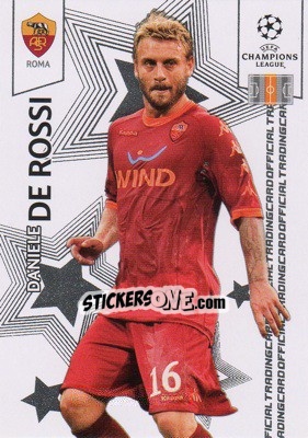 Sticker Daniele De Rossi - UEFA Champions League 2010-2011. Trading Cards n. 92 - Panini