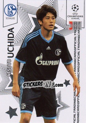 Sticker Atsuto Uchida - UEFA Champions League 2010-2011. Trading Cards - Panini