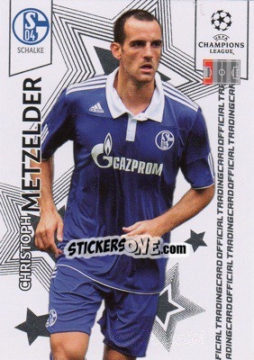 Cromo Christoph Metzelder - UEFA Champions League 2010-2011. Trading Cards - Panini