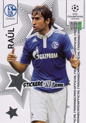 Cromo Raúl González - UEFA Champions League 2010-2011. Trading Cards - Panini