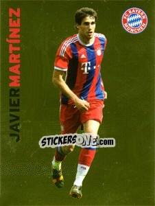 Figurina Javi Martinez - Fc Bayern München 2014-2015 n. 90 - Panini