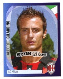 Sticker Alberto Gilardino - UEFA Champions League 2007-2008 - Panini