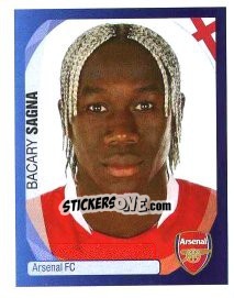 Sticker Bacary Sagna - UEFA Champions League 2007-2008 n. 28 - Panini