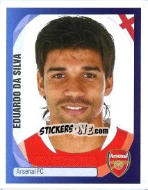 Sticker Eduardo Da Silva - UEFA Champions League 2007-2008 n. 42 - Panini