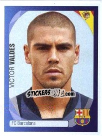 Figurina Victor Valdes - UEFA Champions League 2007-2008 - Panini