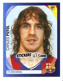 Sticker Carles Puyol - UEFA Champions League 2007-2008 - Panini