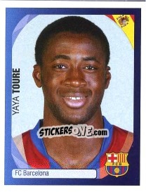 Sticker Yaya Toure - UEFA Champions League 2007-2008 n. 52 - Panini
