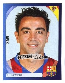 Sticker Xavi - UEFA Champions League 2007-2008 n. 53 - Panini