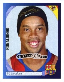 Sticker Ronaldinho - UEFA Champions League 2007-2008 n. 55 - Panini