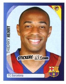 Sticker Thierry Henry - UEFA Champions League 2007-2008 n. 57 - Panini