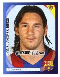 Sticker Lionel Andres Messi - UEFA Champions League 2007-2008 n. 58 - Panini