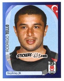 Sticker Rodrigo Tello - UEFA Champions League 2007-2008 - Panini