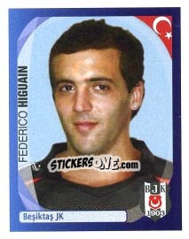 Sticker Federico Higuain - UEFA Champions League 2007-2008 - Panini