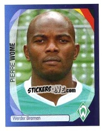 Sticker Pierre Wome - UEFA Champions League 2007-2008 - Panini