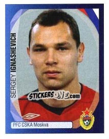 Sticker Sergei Ignashevich - UEFA Champions League 2007-2008 n. 148 - Panini