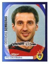 Sticker Deividas Semberas - UEFA Champions League 2007-2008 - Panini