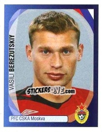 Sticker Vasili Berezutski - UEFA Champions League 2007-2008 - Panini