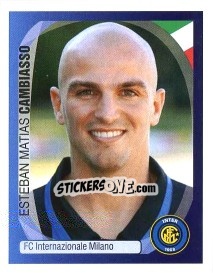 Cromo Esteban Matias Cambiasso - UEFA Champions League 2007-2008 - Panini