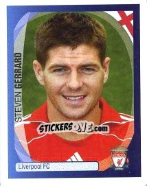 Cromo Steven Gerrard - UEFA Champions League 2007-2008 - Panini