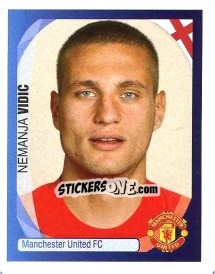 Cromo Nemanja Vidic - UEFA Champions League 2007-2008 - Panini