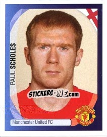 Cromo Paul Scholes - UEFA Champions League 2007-2008 - Panini