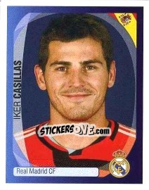 Sticker Iker Casillas - UEFA Champions League 2007-2008 n. 333 - Panini