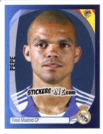 Sticker Pepe - UEFA Champions League 2007-2008 n. 335 - Panini