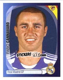 Cromo Fabio Cannavaro - UEFA Champions League 2007-2008 - Panini