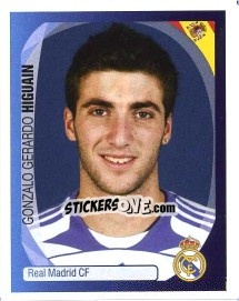 Cromo Gonzalo Gerardo Higuain - UEFA Champions League 2007-2008 - Panini