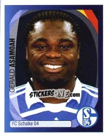 Cromo Gerald Asamoah - UEFA Champions League 2007-2008 - Panini