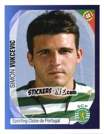 Figurina Simon Vukcevic - UEFA Champions League 2007-2008 - Panini