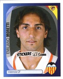 Cromo Emiliano Moretti - UEFA Champions League 2007-2008 - Panini