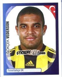 Sticker Gökçek Vederson - UEFA Champions League 2007-2008 - Panini