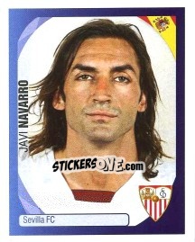 Sticker Javi Navarro - UEFA Champions League 2007-2008 - Panini