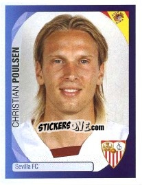 Sticker Christian Poulsen - UEFA Champions League 2007-2008 - Panini