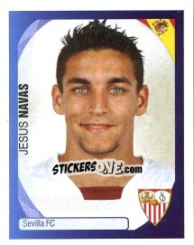Sticker Jesus Navas - UEFA Champions League 2007-2008 - Panini