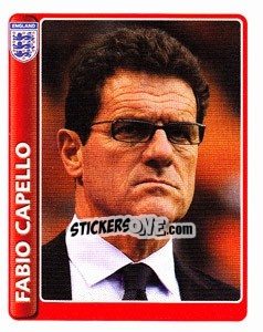 Sticker Fabio Capello - England 2010 - Topps