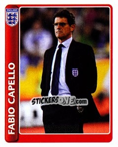 Sticker Fabio Capello - England 2010 - Topps