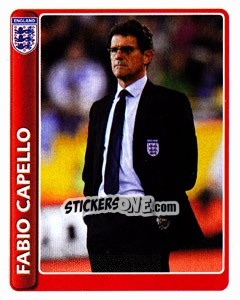 Sticker Fabio Capello - England 2010 n. 3 - Topps