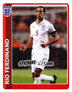 Sticker Captain: Rio Ferdinand - England 2010 n. 5 - Topps