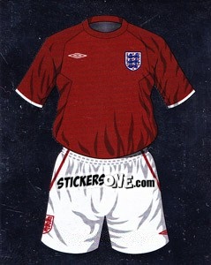 Sticker England Away Kit - England 2010 n. 9 - Topps