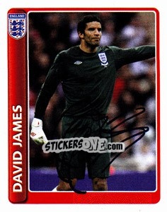 Sticker David James - England 2010 - Topps