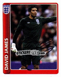 Sticker David James - England 2010 n. 11 - Topps
