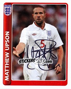 Sticker Matthew Upson - England 2010 n. 16 - Topps