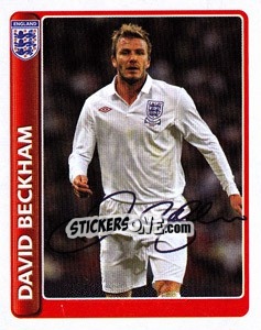 Cromo David Beckham - England 2010 - Topps