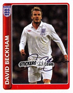 Sticker David Beckham - England 2010 - Topps