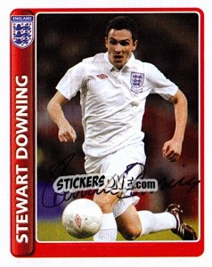 Sticker Stewart Downing - England 2010 - Topps