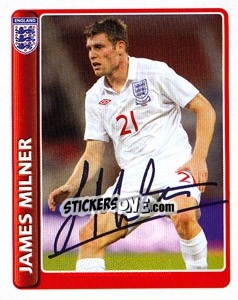 Sticker James Milner - England 2010 n. 28 - Topps