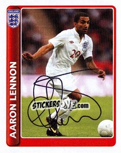 Sticker Aaron Lennon - England 2010 n. 29 - Topps