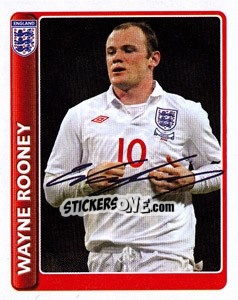Sticker Wayne Rooney - England 2010 n. 35 - Topps